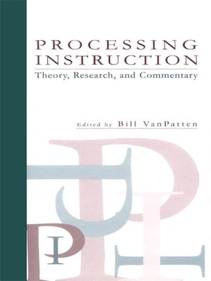 cover image of Processing Instruction